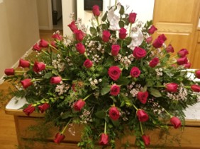 A Mother's Love casket spray