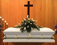 At Peace casket tribute